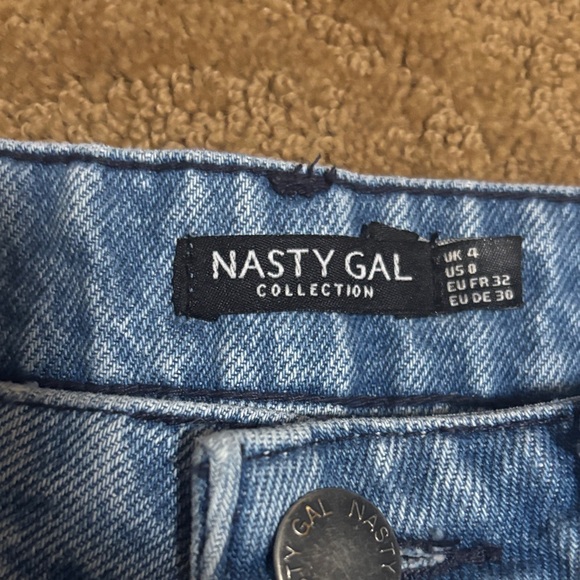 Nasty Gal Light Blue Flare Jeans - Picture 2 of 5